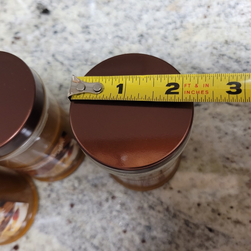 3/$5 Candles Vanilla Cinnamon 3.5oz Glass Covered Jar NEW - Picture 3 of 11